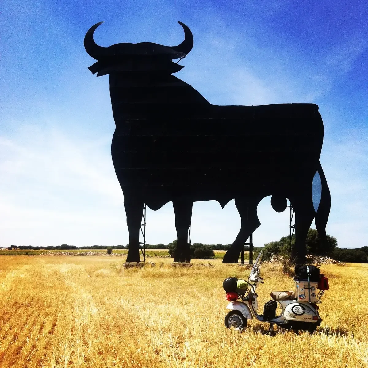 Markus Mayer Vespa Osborne Bull Spain 2014