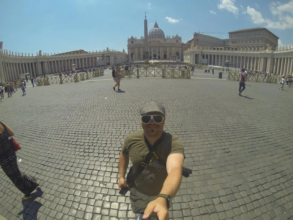 Markus Mayer at St Peter's Square Vatican Rome 2016