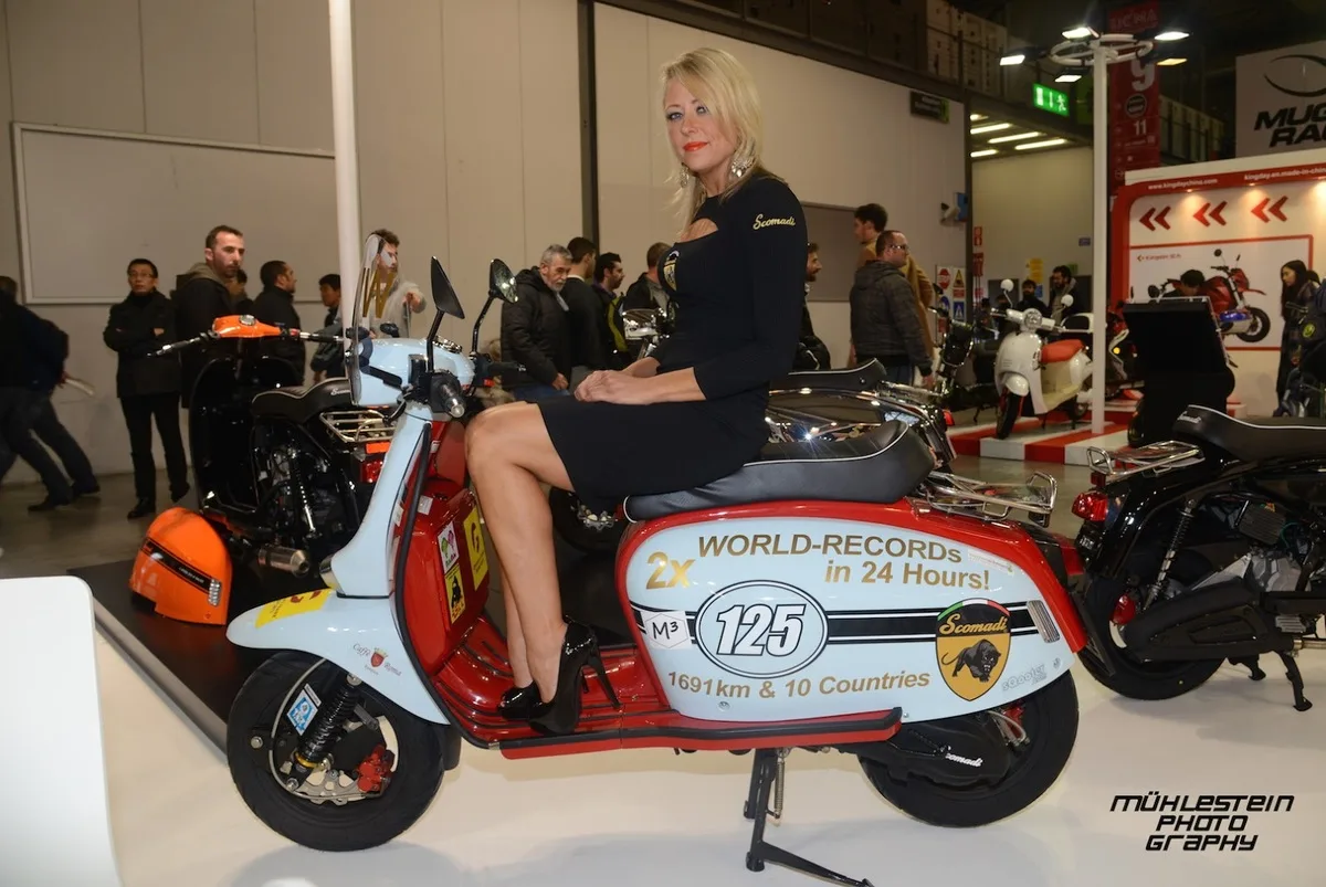 Scomadi Tl125 World Record Bike Exhibition